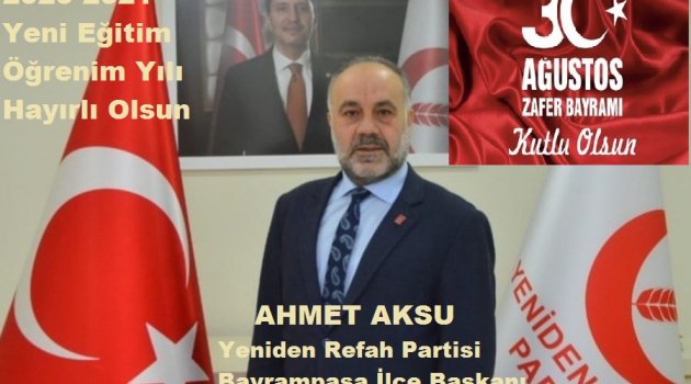 Yeniden Refah Partisi İlçe Başkanı Ahmet Aksu