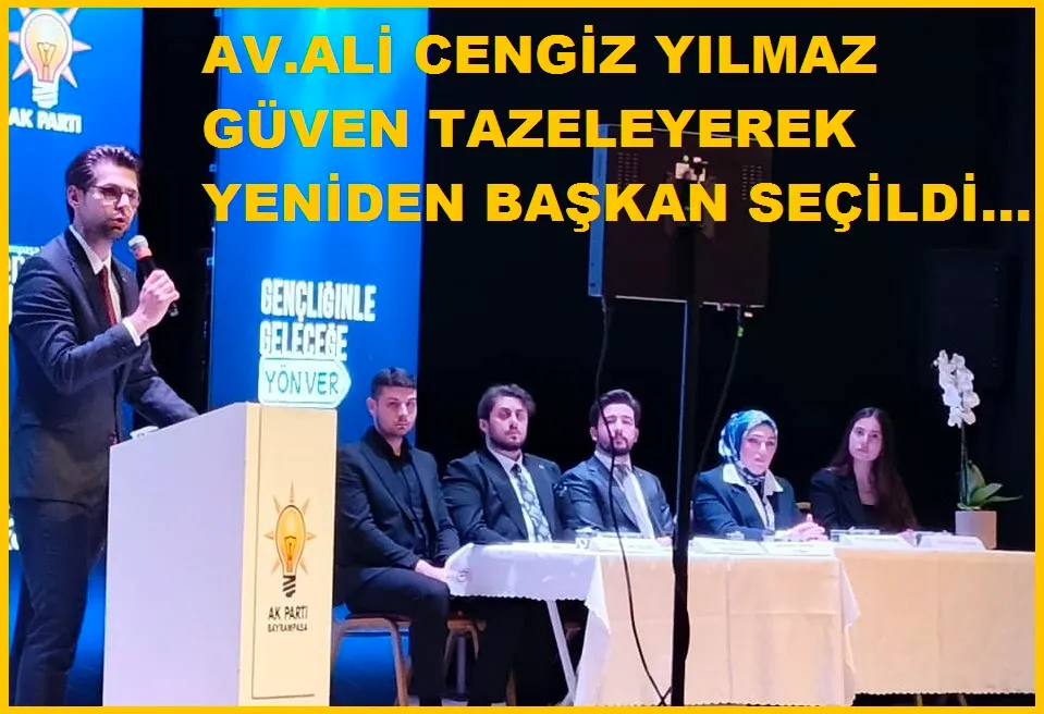 AK Gençlik Başkanı Av. Ali Cengiz Yılmaz Yeniden Gençlik Kolları Başkanı…